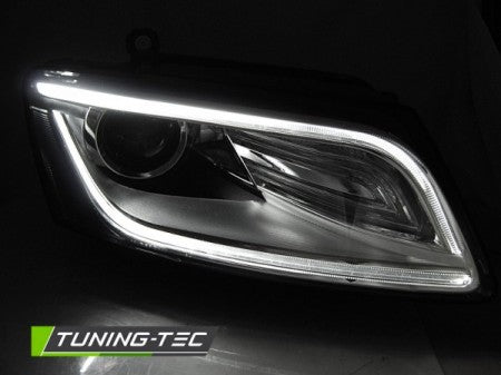 Fari Anteriori TRUE DRL CHROME per AUDI Q5 8R 08.12-17