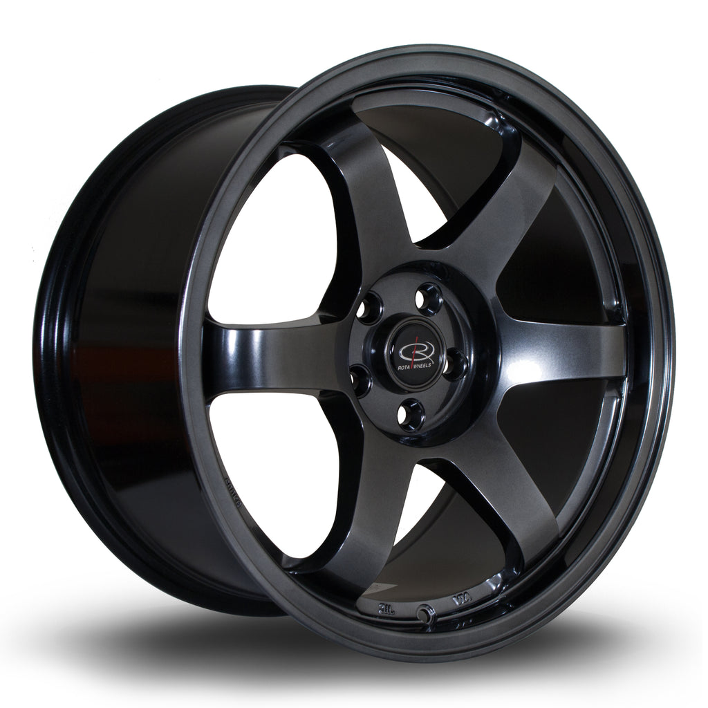 Cerchio in Lega Rota Grid 17x9 5x100 ET42 Hyper Black