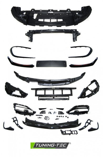 Paraurti Anteriore Sportivo STYLE con Fori Sensori di Parcheggio per MERCEDES CLA W117 16-19