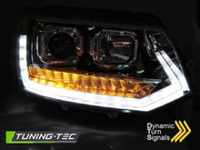 Load image into Gallery viewer, Fari Anteriori TUBE LIGHT DRL CHROME sequenziali per VW T5 2010-2015