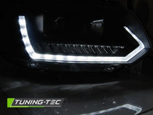 Load image into Gallery viewer, Fari Anteriori TUBE LIGHT DRL Neri sequenziali per VW T5 2010-2015