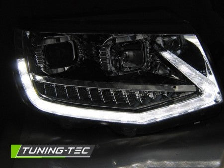 Fari Anteriori TUBE LIGHT DRL CHROME sequenziali per VW T6 15-19