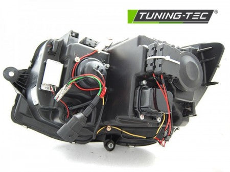 Fari Anteriori TUBE LIGHT DRL Neri sequenziali per VW T6 15-19