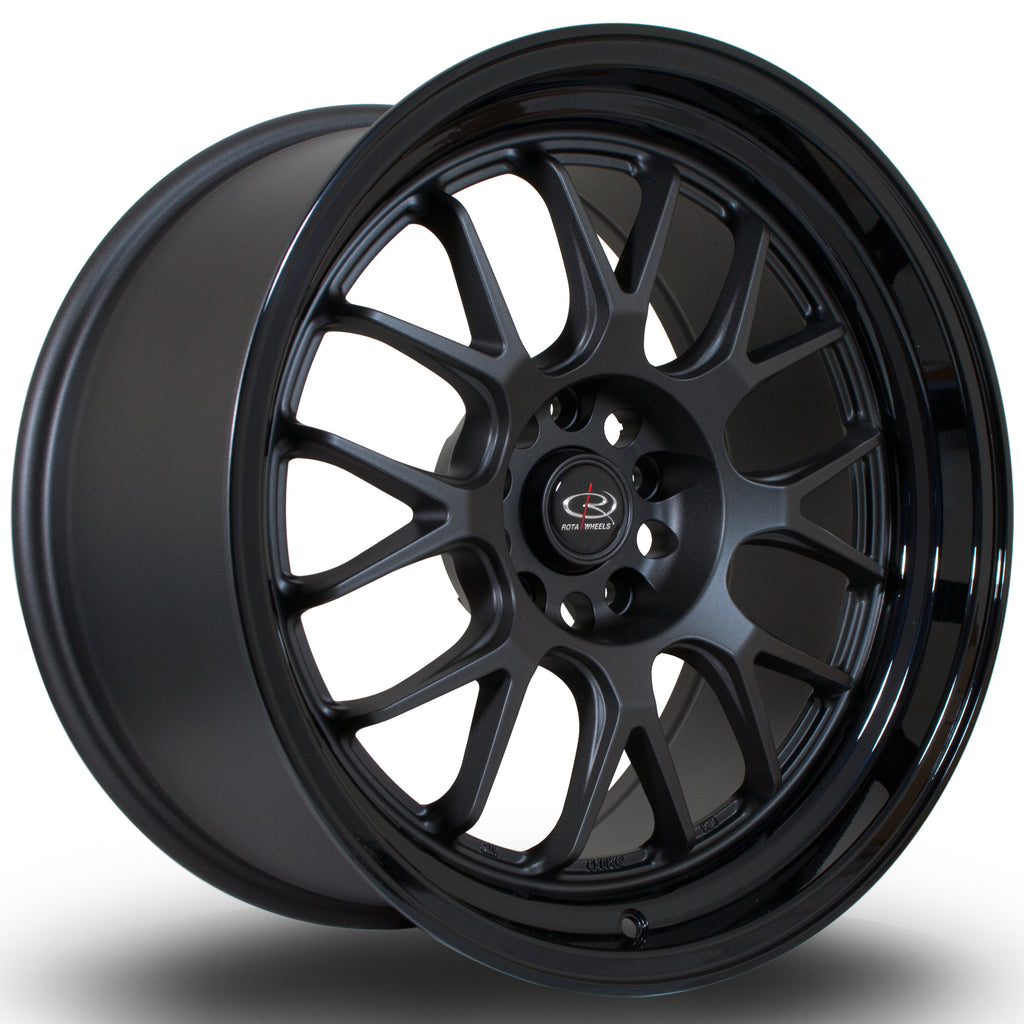 Cerchio in Lega Rota MXR 18x9.5 5x120 ET45 Gunmetal Black Lip