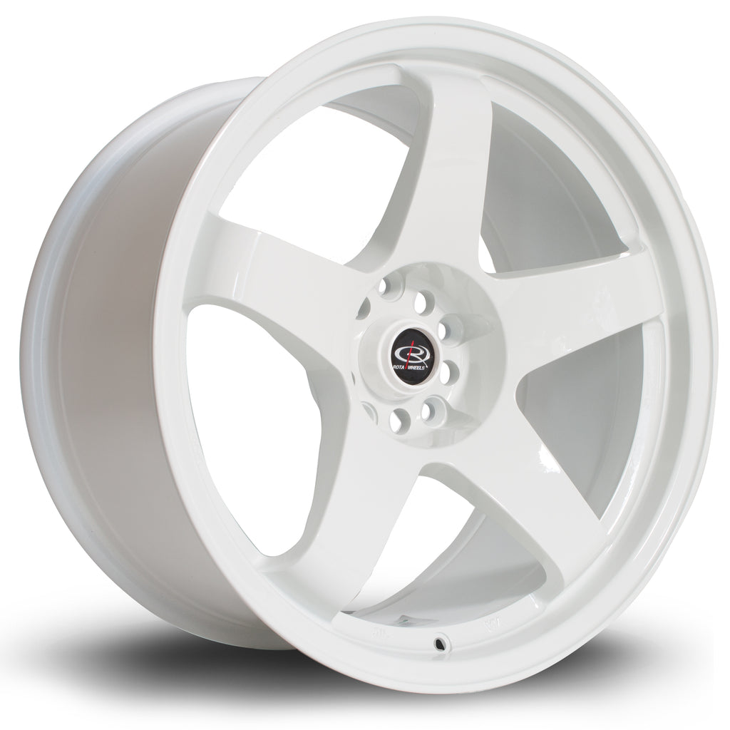 Cerchio in Lega Rota GTR 18x9.5 5x114.3 ET30 White