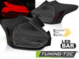 Fanali Posteriori per FORD FOCUS MK3 15-18 HATCHBACK SMOKE sequenziali LED