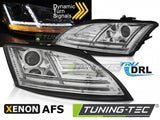 Fari Anteriori XENON LED DRL CHROME sequenziali per AUDI TT 8J 10-14 con AFS