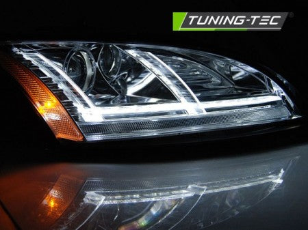 Fari Anteriori XENON LED DRL CHROME sequenziali per AUDI TT 8J 10-14 con AFS