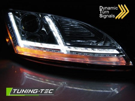 Fari Anteriori XENON LED DRL CHROME sequenziali per AUDI TT 8J 10-14 con AFS