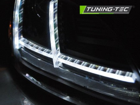 Fari Anteriori XENON LED DRL Neri sequenziali per AUDI TT 8J 10-14 con AFS