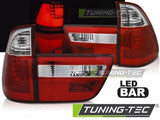 Fanali Posteriori LED BAR Rossi Bianchi per BMW X5 E53 09.99-10.03