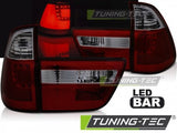 Fanali Posteriori LED BAR Rossi SMOKE per BMW X5 E53 09.99-10.03