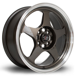 Cerchio in Lega Rota Slipstream 16x7 4x100 ET40 Gunmetal Polished Lip