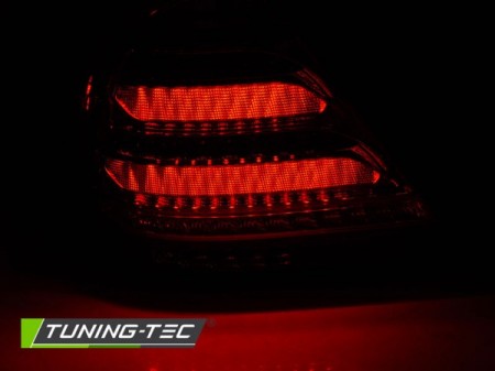 Fanali Posteriori LED BAR Rossi Bianchi sequenziali per MERCEDES Classe C W203 SEDAN 00-04