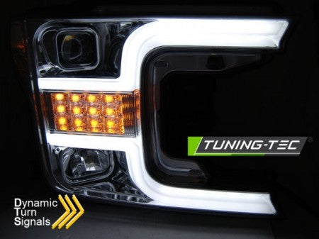 Fari Anteriori TUBE LIGHT CHROME per FORD F150 MK13 17-20