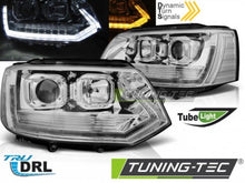 Load image into Gallery viewer, Fari Anteriori TUBE LIGHT T6 LOOK CHROME per VW T5 2010-2015