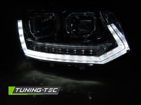 Fari Anteriori TUBE LIGHT T6 LOOK CHROME per VW T5 2010-2015