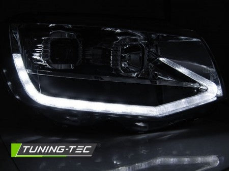 Fari Anteriori TUBE LIGHT CHROME DRL sequenziali per VW T6 15-19