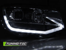 Carica l&#39;immagine nel visualizzatore di Gallery, Fari Anteriori TUBE LIGHT CHROME DRL sequenziali per VW T6 15-19