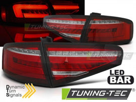 Fanali Posteriori LED BAR Rossi Bianchi sequenziali per AUDI A4 B8 12-15 SEDAN OEM BULB