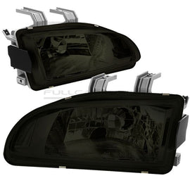 Fari Anteriori Interno Chrome Lente Smoke Honda Civic EG EH EJ