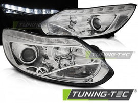 Fari Anteriori per FORD FOCUS MK3 11- 10.14 LED CHROME