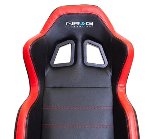 NRG Seats Adjust Pelle Black,Red DX e SX