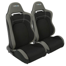 Load image into Gallery viewer, NRG Seats Adjust Fabric Black,Gray Evo DX e SX