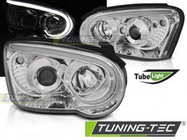 Fari Anteriori per SUBARU IMPREZA II GD 03-05 TUBE LIGHT CHROME