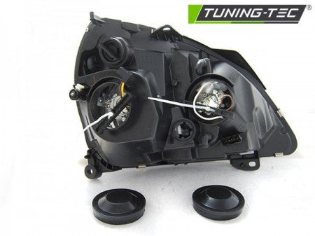 Fari Anteriori Neri LEFT SIDE TYC per RENAULT CLIO MK2 06.01-09.05