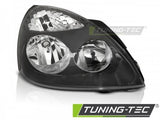 Fari Anteriori Neri RIGHT SIDE TYC per RENAULT CLIO MK2 06.01-09.05