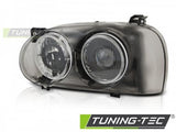 Fari Anteriori SMOKE LEFT SIDE TYC per VW GOLF MK3 09.91-08.97