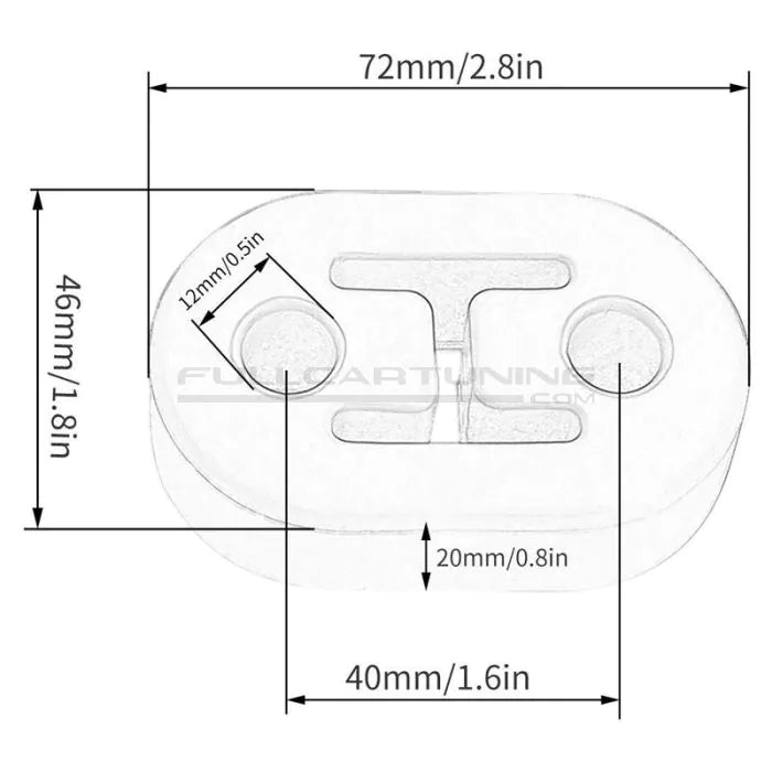 SRS Exhausts Muffler Hanger Small (Universale)