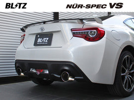Blitz Nur Spec VS Sistema di Scarico Catback Doppi Finali di Scarico Toyota GT86 & Subaru BRZ