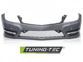 Paraurti Anteriore Sportivo con Fori Sensori di Parcheggio per MERCEDES Classe C W204 11-14