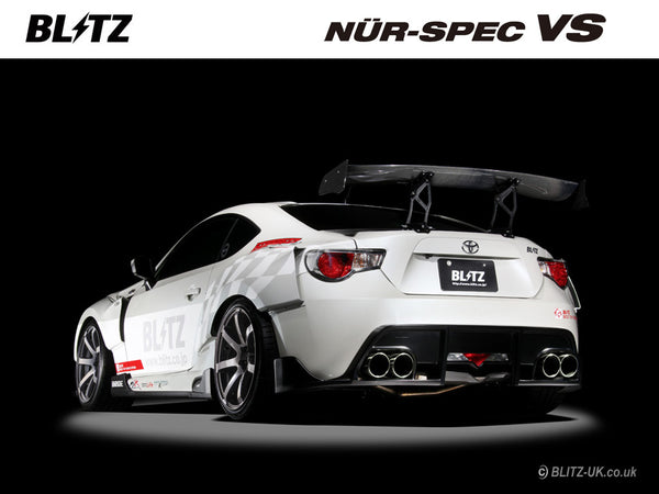 Blitz Nur Spec VS Toyota GT86 Catback Exhaust System with TRD Bumper Only