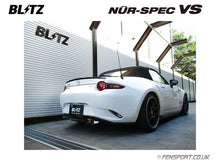 Load image into Gallery viewer, Blitz Nur Spec VS Sistema di Scarico Catback Twin Mazda MX5 1.5 ND5