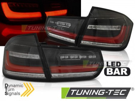 Fanali Posteriori LED BAR sequenziali Neri per BMW Serie 3 F30 11-18