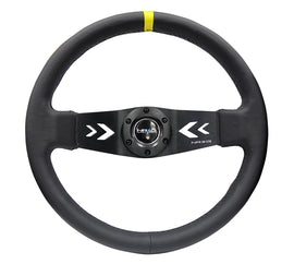 NRG Volante 76mm Pelle Black