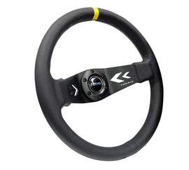 NRG Volante 76mm Pelle Black
