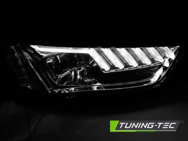 Fari Anteriori XENON LED CHROME sequenziali per AUDI A4 B8 12-15