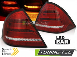 Fanali Posteriori per MERCEDES Classe C W203 SEDAN 04-07 Rossi Bianchi LED BAR