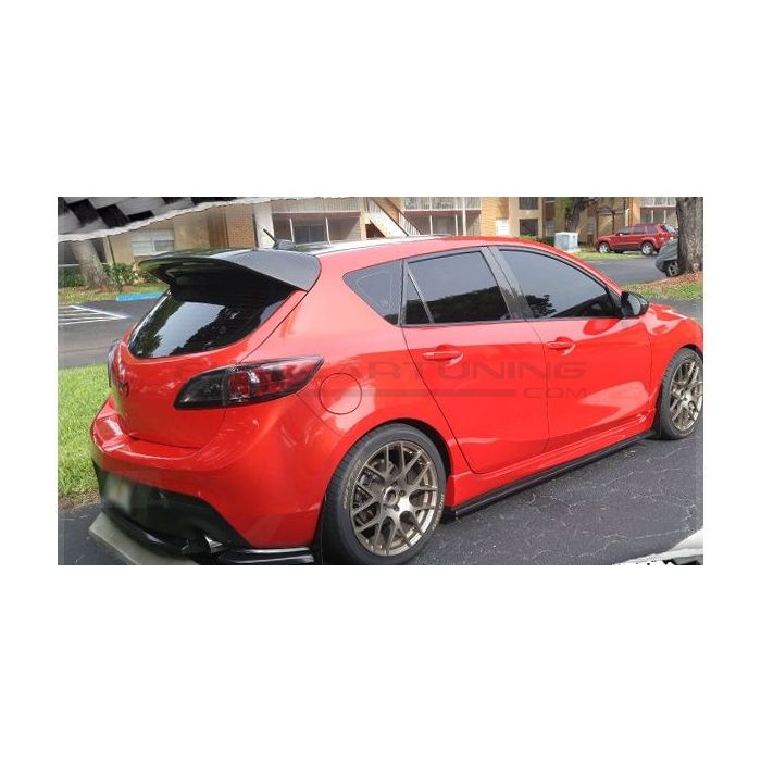 CarbonWorks Spoiler Posteriore MS Style in Carbonio Mazda 3 2008 / 2014