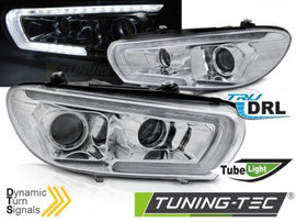 Fari Anteriori TUBE sequenziali LED CHROME per VW SCIROCCO 08-04.14