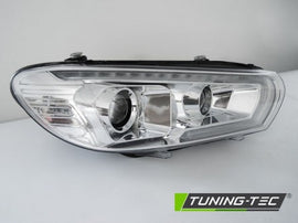 Fari Anteriori Xenon TUBE sequenziali LED CHROME per VW SCIROCCO 08-04.14
