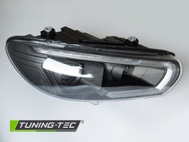 Fari Anteriori Xenon TUBE sequenziali LED Neri per VW SCIROCCO 08-04.14