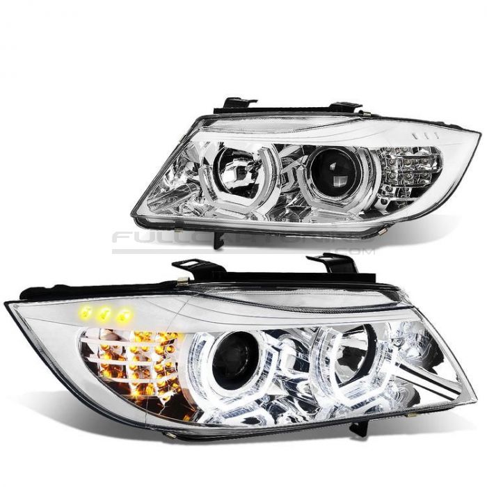 Fari Anteriori Project Angel Eyes Interno Chrome BMW Serie 3 E90 E91