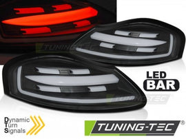 Fanali Posteriori LED BAR Neri sequenziali per PORSCHE BOXSTER 986 96-04