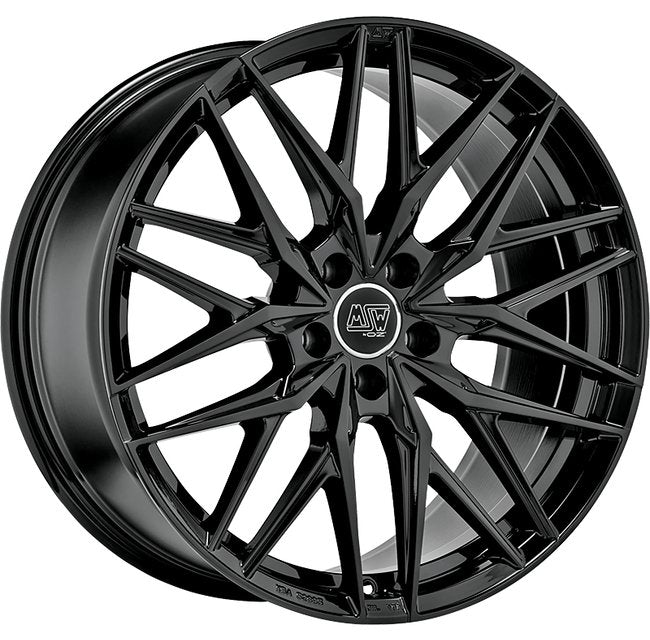 Cerchio in Lega MSW 50 22x10 ET20 5x130 GLOSS BLACK CERTIFICATO NAD