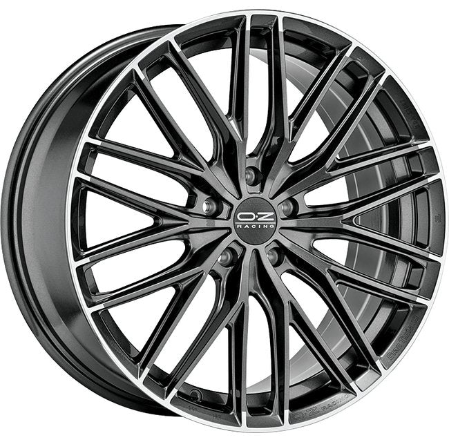 Cerchio in lega OZ Racing GRAN TURISMO HLT 20x10 ET19 5x112 STAR GRAPHITE DIAMOND LIP CERTIFICATO NAD